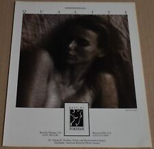 1989 Print Ad Forshan Plastic Reconstructive Surgery Lady Beauty Pinup Art skin picture