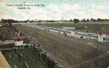 c1909 Churchill Downs Derby Day Horses Race Crowd Louisville KY P404 picture