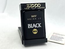 New ZIPPO 2001 Limited Edition UCC BLACK Coffee Japan Logo Lighter Matte Black picture