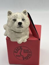 Kevin Francis Face Pot The White Wolf Limited Edition Numbered NIB Trinket Box picture