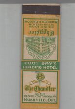 Matchbook Cover The Chandler Hotel Marshfield, OR picture