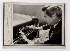 1973 Reubin Askew Florida Governor POW MIA Bumper Sticker VTG Press Wire Photo  picture