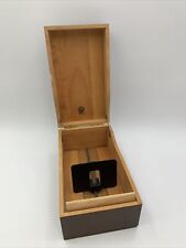 Vtg Napa Valley PSI Wood Dovetailed Index 3x5 Recipe Card File Box Dark Stain picture