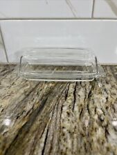 Vintage Pyrex 72-B Butter Dish & Lid Clear Glass picture