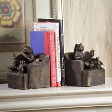Cat and Mouse Reading Bookends picture