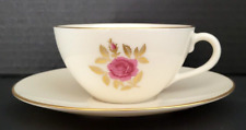 Vintage Lenox Roselyn Pattern X-304 Vintage China Cup and Saucer Set 1960s picture