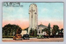 Detroit MI-Michigan, Shrine Of Little Flower Royal Oak, Vintage c1937 Postcard picture