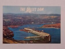 The Dalles Dam Located On The Columbia River Mount Hood Postcard picture