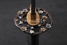plum blossom High Grad Brass Tsuba For Japanese Katana Wakizashi Tanto Sword picture