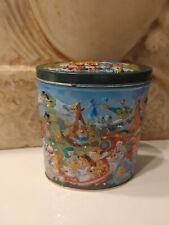 Disneyland Mickey & All Disney Characters Embossed Tin Container 3D Effect Empty picture