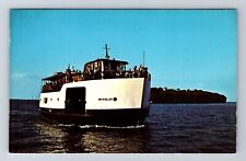 Put-In-Bay OH-Ohio, Wm.M Miller Ferry Boat with Load, Vintage Souvenir Postcard picture