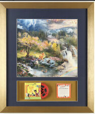 “Bambi Falls In Love” Thomas Kincade Custom Framed Print With 8mm Reel And Book picture