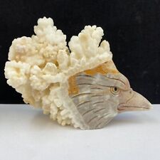 493g Natural quartz crystal cluster mineral specimen, hand-carved the bird gift picture