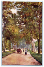 Loughborough England Postcard Avenue New Walk c1910 Oilette Tuck Art picture