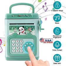 Electronic ATM Piggy Bank w/ Password Cash Coin Money Saving Box Kids Toy Green picture