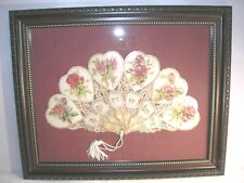 Valentine's Day Fan/Framed Replica of an Original Victorian Valentine's Day Fan picture