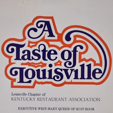 1980s Taste Of Louisville Executive West Mary Queen Of Scot Room Menu Kentucky picture