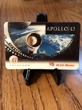 GTI Telecom Telecard Phone Apollo 13 $5 20 US Minutes SAMPLE CARD Space Shuttl picture