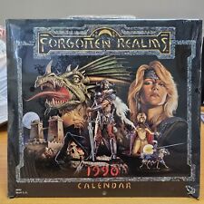 TSR AD&D Forgotten Realms -1990 Wall Calendar Dungeons & Dragons WOTC SEALED  picture