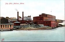 Postcard Pulp Mills in Madison, Maine~135490 picture