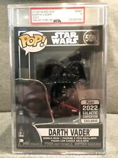 PSA 9 FUNKO POP 2022 Star Wars Galactic Convention Exclusive Darth Vader #509 picture