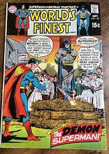WORLD'S FINEST # 187 SUPERMAN/BATMAN, GREEN ARROW  SEPT 1969 picture
