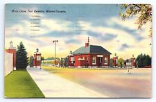 Postcard Main Gate Fort Devens Massachusetts picture