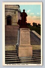 Canton OH-Ohio, WM McKinley Statue, Antique, Vintage Souvenir Postcard picture