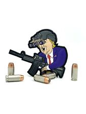 TRUMP Operator Patch PVC w/  Hook backing picture