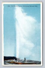 Yellowstone National Park, Old Faithful Geyser, Series #4266 Vintage Postcard picture