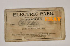 ELECTRIC PARK amusement park Kansas City 1921 season card picture
