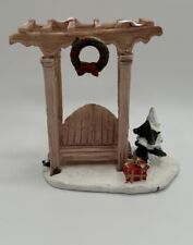 HOLIDAY TIME Bench Arbor Christmas Village Accessory  INV284 picture