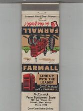 Matchbook Cover Farmall Tractor Dealer McCormick Farm Equipment Roswell, NM picture