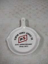 Vintage 1971 FS Clinton County Service Co. 25 Year Advertising Ashtray Growmark picture