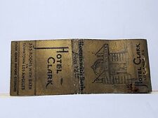 Vintage 1930's HOTEL CLARK Matchbook Cover - Downtown Los Angeles CA Gold Empty picture