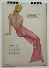 Vintage 1948 Alberto Varga Pin-Up Calendar, Complete 12-Months picture