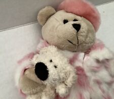 “Starbucks 2006 Plush” Bear Bearista 10” Pink Hearts + Puppy 46th Edition Toy picture