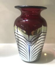 Correia Art glass small vase  4 1/2