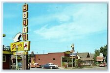 c1960s The Shanty Motel Roadside Signage Havre Montana MT Unposted Cars Postcard picture