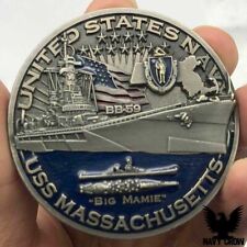 USS Massachusetts BB-60 Battleship Warships of World War 2 Navy Collectible Coin picture