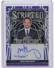 2024 Leaf Pop Century MARK WAHLBERG Scripted AUTO PURPLE PRISMATIC 1/1 TED picture