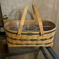 Longaberger Basket Traditions Collection 1999 Generosity W/ 2 Stackable Inserts picture