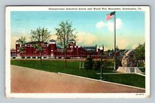 Huntington PA Industrial School War Monument Pennsylvania c1946 Vintage Postcard picture
