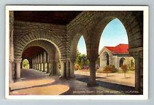 Stanford CA-California, Memorial Court, Stanford University, Vintage Postcard picture
