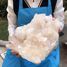 10.58LB Natural clear quartz white crystal clusterd speciman healing decor picture