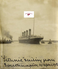 RMS Titanic, Old Press Photo (Reprint) Sailing Day April 10, 1912 Southampton picture