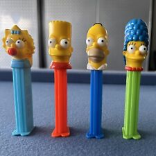 (4) VINTAGE 90s The Simpsons Pez Dispensers - Homer, Marge, Bart, & Maggie Toys picture