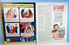 1942 Print Advertisements: Raleigh & Phillip Morris Cigarettes Colliers picture