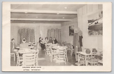 Golden Spur Cafe Afton Wyoming Dining Room Antique 1951 Real Photo RPPC - Posted picture