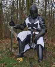 Medieval Antique Crusader Fantasy Warrior Armor Knight Crusader Templar Armor picture